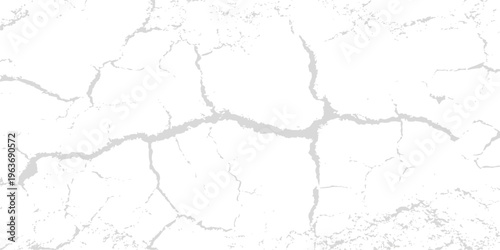 A weathered white marble and plaster wall texture featuring a grunge pattern of aged paint and cracked concrete on a rough stone surface