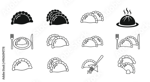 A minimalist digital graphic featuring a dark navy blue rounded square container with small white text labels EPS and a unique alphanumeric identifier code placed on a plain background.