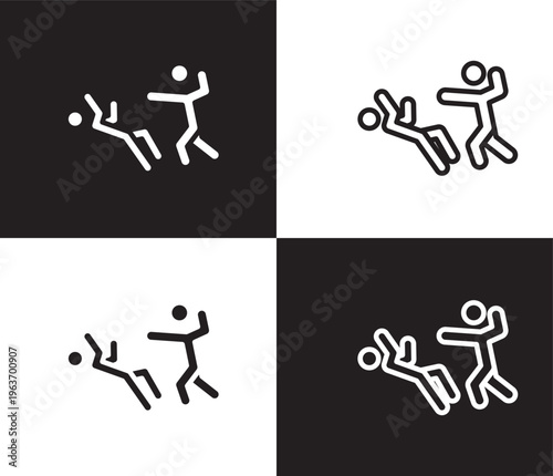 helpless human icon. Outline and filled helpless human icon from feeling and reaction collection. Thin line and Solid vectors isolated on black, white background. Editable helpless human symbol