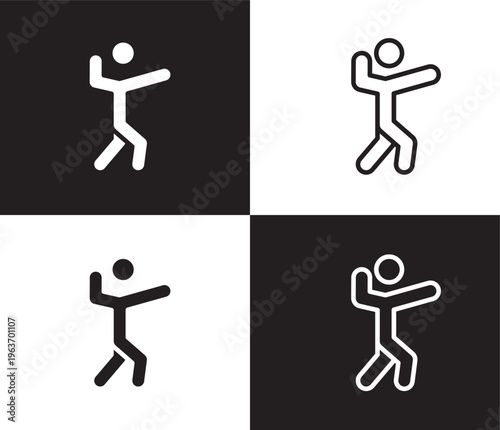 amazing human icon. Outline and filled amazing human icon from feeling and reaction collection. Thin line and Solid vectors isolated on black, white background. Editable amazing human symbol