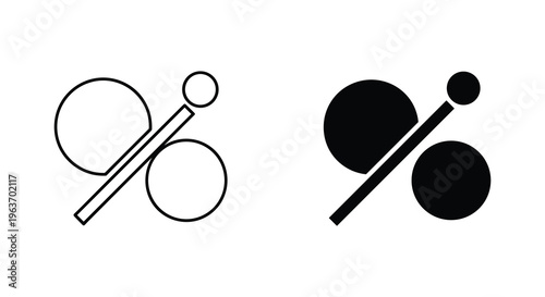 Vector icons, line and solid style, abstract symbols, geometric shapes, black and white graphics