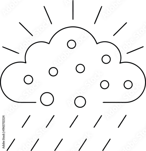 1309 phytoplankton bloom abstract cloud of mic line art vector illustration on transparent background