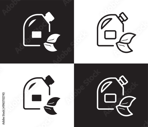 biodiesel icon. Outline and filled biodiesel, oil icon from ecology collection. Thin line and Solid vectors isolated on black, white background. Editable biodiesel symbol