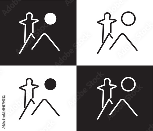 rio de janeiro icon. Outline and filled rio de janeiro icon from culture and civilization collection. Thin line and Solid vectors isolated on black, white background. Editable rio de janeiro symbol