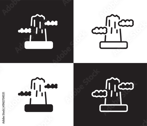 pico cao icon. Outline and filled pico cao icon from culture and civilization collection. Thin line and Solid vectors isolated on black, white background. Editable pico cao symbol