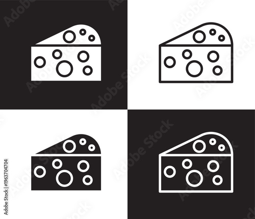 goat cheese icon. Outline and filled goat cheese icon from culture and civilization collection. Thin line and Solid vectors isolated on black, white background. Editable goat cheese symbol