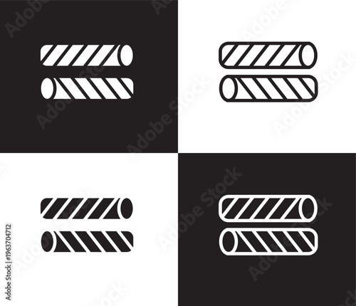 egg roll icon. Outline and filled egg roll icon from culture and civilization collection. Thin line and Solid vectors isolated on black, white background. Editable egg roll symbol