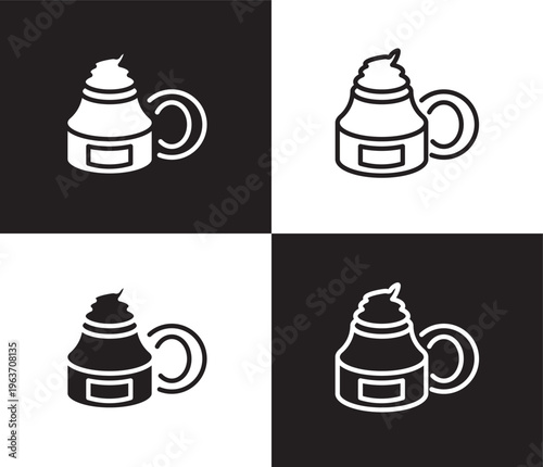 moisturizer icon. Outline and filled moisturizer icon from beauty and elegance collection. Thin line and Solid vectors isolated on black, white background. Editable moisturizer symbol