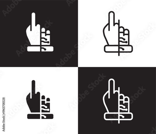 bionic icon. Outline and filled bionic icon from artificial intellegence collection. Thin line and Solid vectors isolated on black, white background. Editable bionic symbol