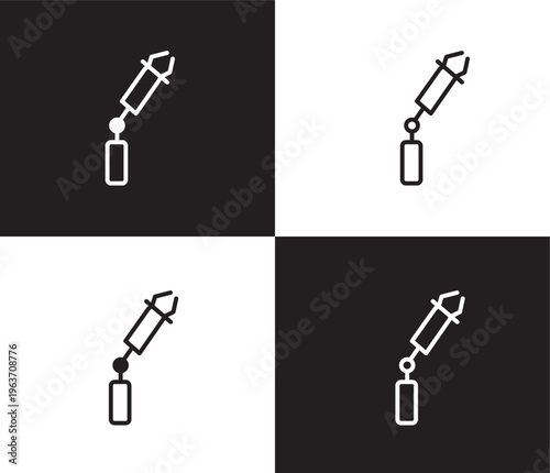 bionic arm icon. Outline and filled bionic arm icon from ai and future technology collection. Thin line and Solid vectors isolated on black, white background. Editable bionic arm symbol