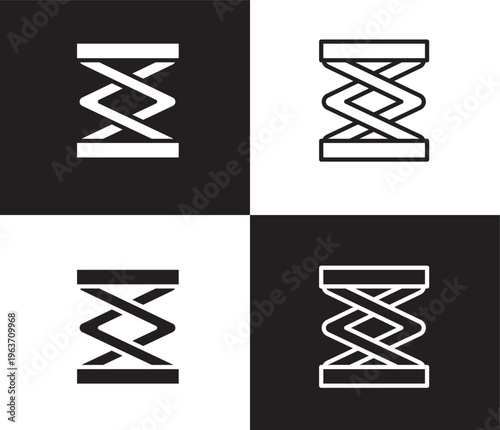 lifter icon. Outline and filled lifter icon from transportation collection. Thin line and Solid vectors isolated on black, white background. Editable lifter symbol