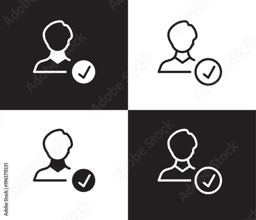 hire icon. Outline and filled hire icon from startup and strategy collection. Thin line and Solid vectors isolated on black, white background. Editable hire symbol