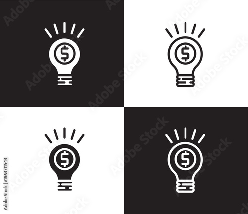 entrepreneur icon. Outline and filled entrepreneur icon from startup and strategy collection. Thin line and Solid vectors isolated on black, white background. Editable entrepreneur symbol