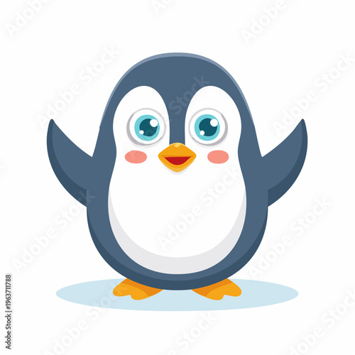 Überraschter Pinguin