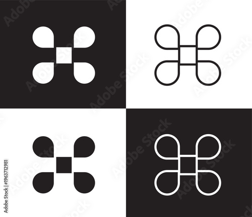 command icon. Outline and filled command icon from information technology collection. Thin line and Solid vectors isolated on black, white background. Editable command symbol