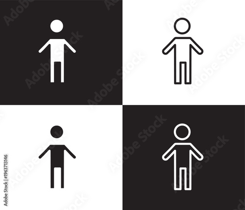 small boy icon. Outline and filled small boy icon from people and relation collection. Outline vector. Editable small boy symbol