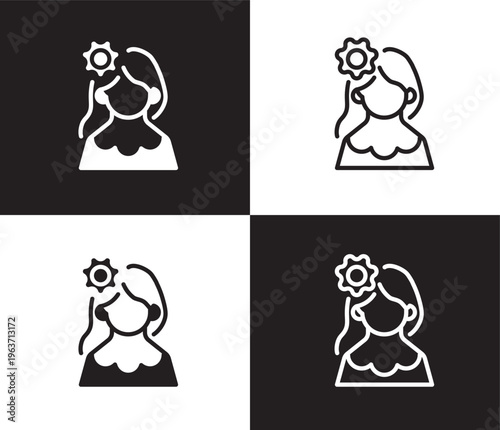 venezuelan icon. Outline and filled venezuelan icon from people and relation collection. Outline vector. Editable venezuelan symbol