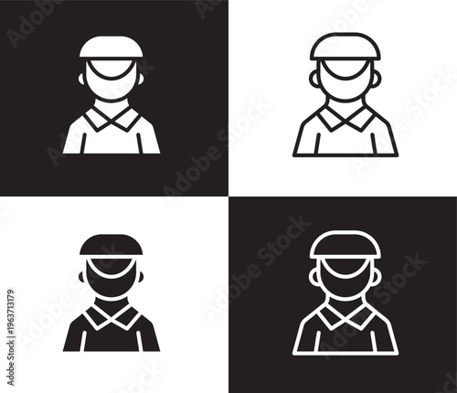 dutch icon. Outline and filled dutch icon from people and relation collection. Outline vector. Editable dutch symbol