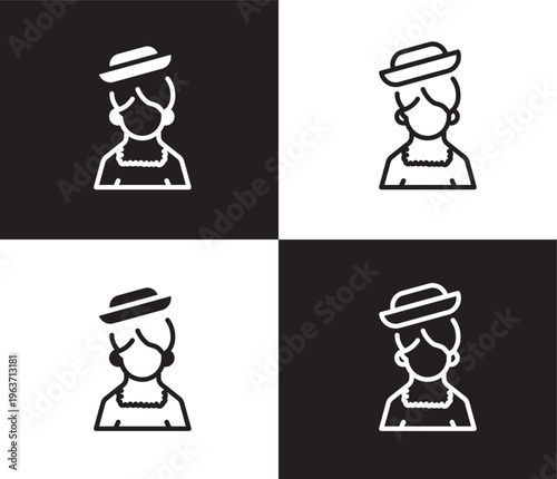 chilean icon. Outline and filled chilean icon from people and relation collection. Outline vector. Editable chilean symbol