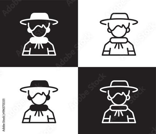 argentina icon. Outline and filled argentina icon from people and relation collection. Outline vector. Editable argentina symbol