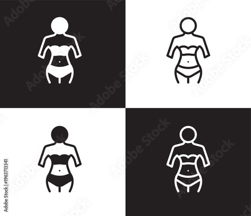 seductive icon. Outline and filled seductive icon from people and relation collection. Outline vector. Editable seductive symbol