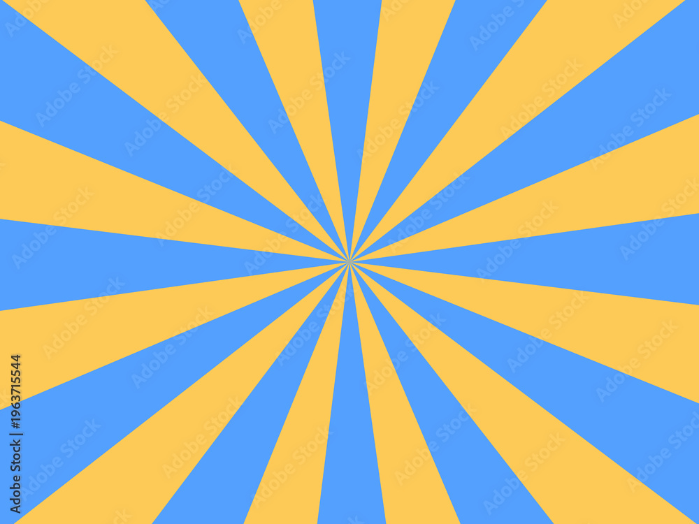 Obraz premium Bold Starburst Rays Promotional Banner Abstract Background