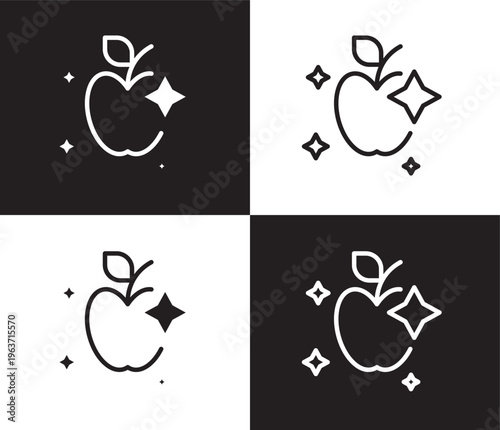 food hygiene icon. Outline and filled food hygiene icon from Hygiene and Sanitation collection. Thin line and Solid vectors isolated on black, white background. Editable food hygiene symbol