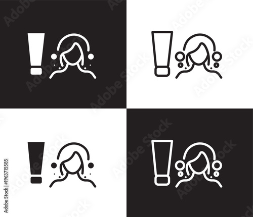 scrub up icon. Outline and filled scrub up icon from Hygiene and Sanitation collection. Thin line and Solid vectors isolated on black, white background. Editable scrub up symbol