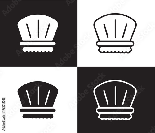 shower cap icon. Outline and filled shower cap icon from Hygiene and Sanitation collection. Thin line and Solid vectors isolated on black, white background. Editable shower cap symbol