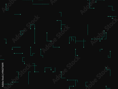 Futuristic Circuit Board Mesh Tech Innovation Template
