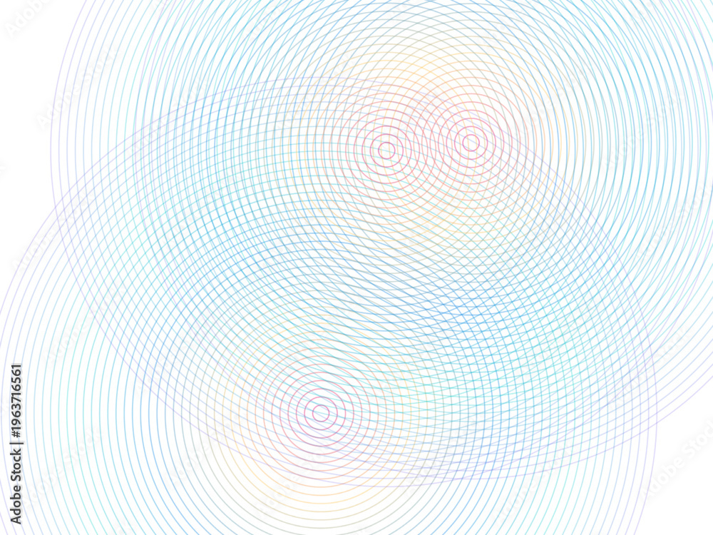 Fototapeta premium Radio Wave Ripple Pattern Bold Graphic Signal Background