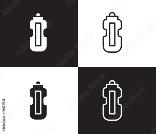 hydratation icon. Outline and filled hydratation icon from Fitness and Gym collection. Thin line and Solid vectors isolated on black, white background. Editable hydratation symbol