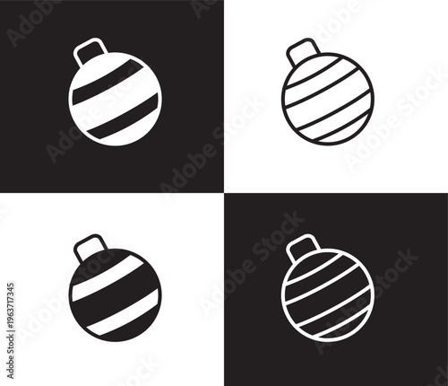 fitness ball icon. Outline and filled fitness ball icon from Fitness and Gym collection. Thin line and Solid vectors isolated on black, white background. Editable fitness ball symbol