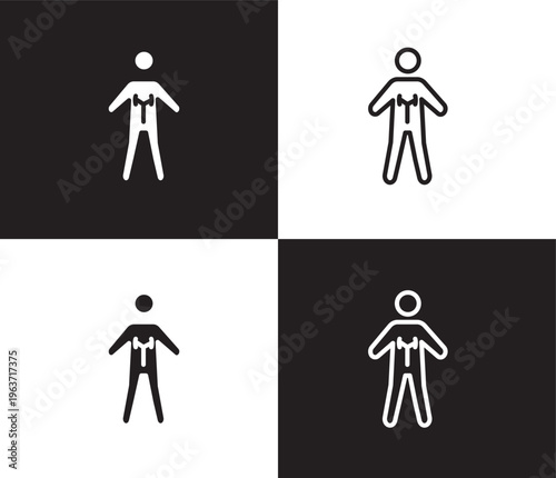 anatomy icon. Outline and filled anatomy icon from Fitness and Gym collection. Thin line and Solid vectors isolated on black, white background. Editable anatomy symbol