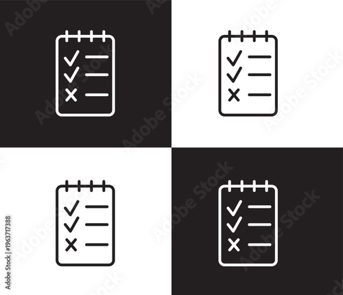 to do list icon. Outline and filled to do list icon from Fitness and Gym collection. Thin line and Solid vectors isolated on black, white background. Editable to do list symbol