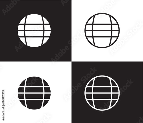 power ball icon. Outline and filled power ball icon from Fitness and Gym collection. Thin line and Solid vectors isolated on black, white background. Editable power ball symbol