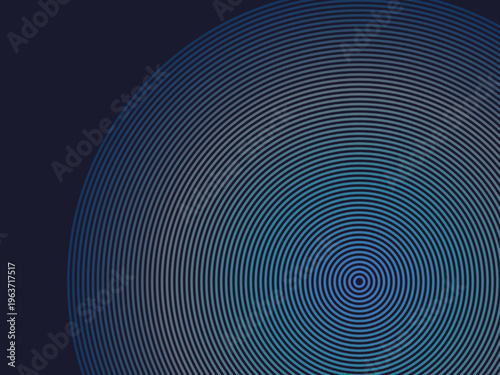 Abstract Concentric Rings Colorful Expanding Circles Design