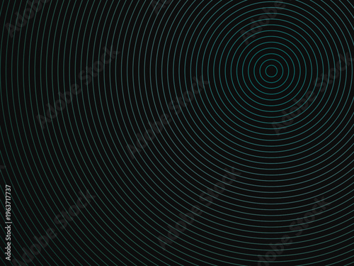 Geometric Concentric Circles Gradient Hypnotic Wallpaper
