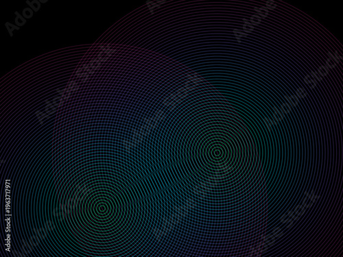 Radio Wave Ripple Pattern Bold Graphic Signal Background