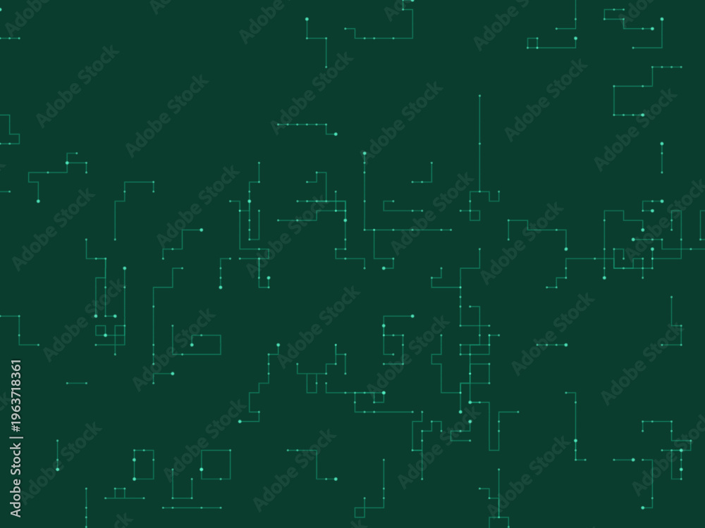 Fototapeta premium Abstract Digital Pathway Network Science Background Art