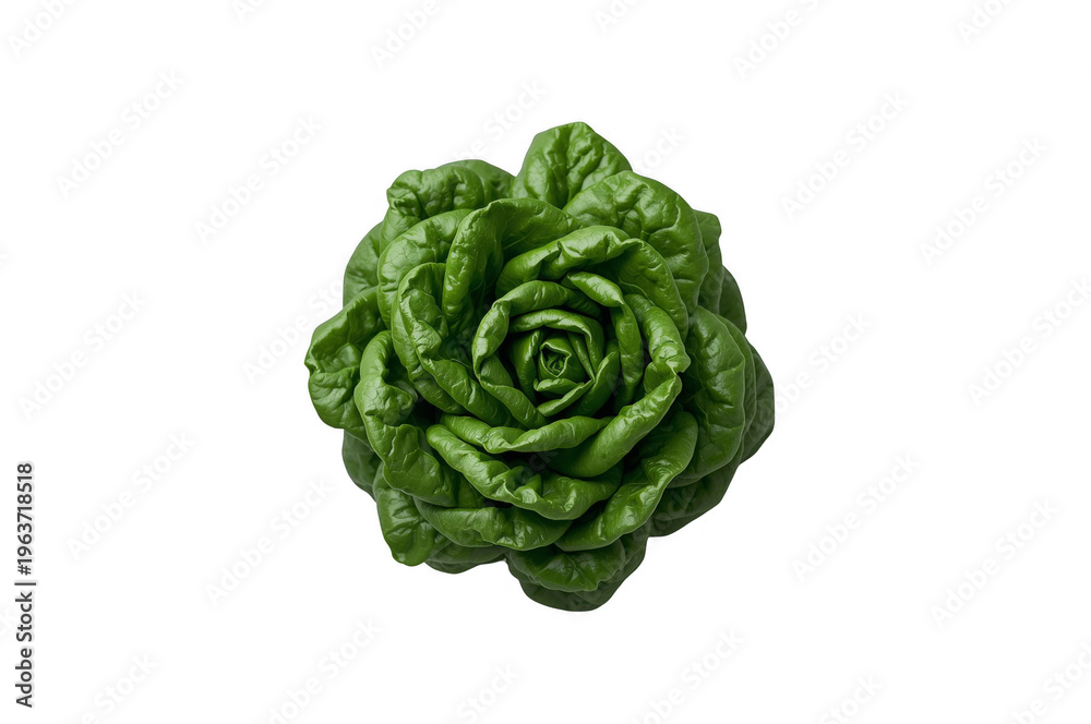 Obraz premium Fresh green healthy lettuce producing a nutritious vegetable