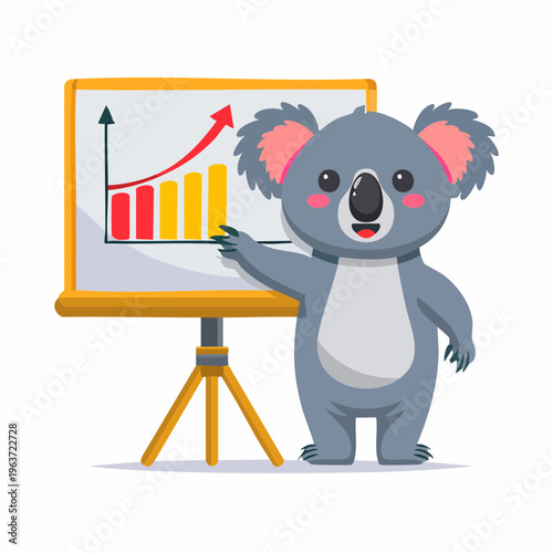 Koala präsentiert Diagramm
