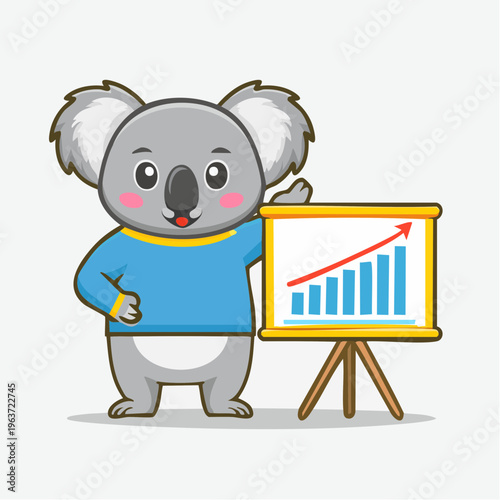 Koala präsentiert Diagramm