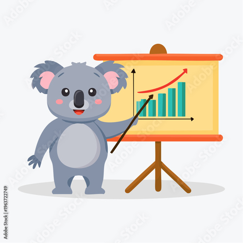 Koala präsentiert Diagramm