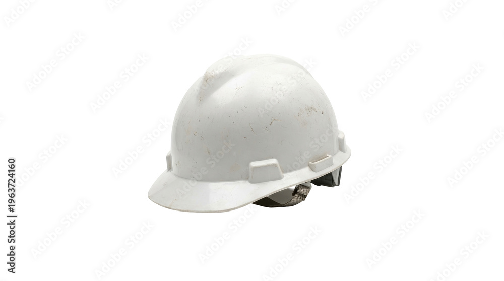 Fototapeta premium White Hard Hat Safety Equipment Object Isolated