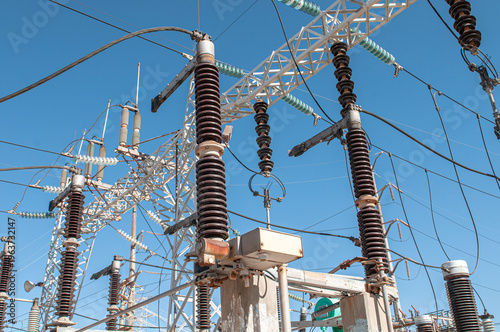 Foto Subestacion electrica de una de las plantas de energia geotermoelectrica mas gra