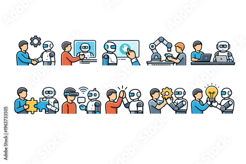 Human and robot collaboration in various technological and innovative scenarios