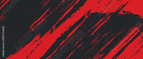 Background, contrast red and black color abstract template for business design. Technology style. You can use it for advertising, sports posters, templates, business presentations. Vector illustration