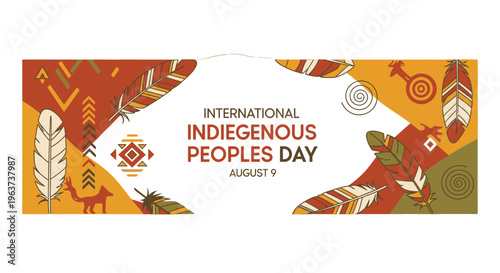 International Indigenous Peoples Day celebration banner.
