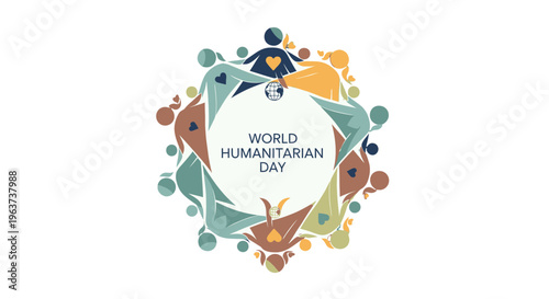 World Humanitarian Day awareness campaign logo.